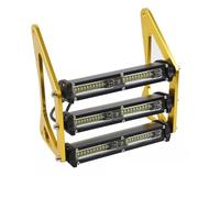 ZHANFEIS Faros Motocicleta Para Grom Para MSX125 Para MSX125SF Faros De Motocicleta LED Modificado De Tres Capas Lámpara De Luz De Horquilla Delantera Soporte De 4 Colores(30W Flood Gold)
