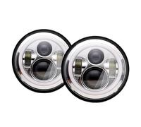 ZHANFEIS Faros Principales Coche Para Jeep Para Wrangler TJ LJ JK CJ-8 CJ-7 Faros LED Redondos Tipo Ojo De Ángel De 7"(2Piece Chrome)