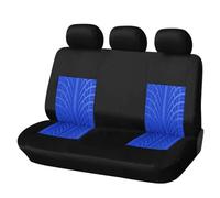 ZHANFEIS Fundas Universales para Asientos Coche Poliéster Protectoras para Furgonetas Fundas Asientos Coche Universales(J Blue)