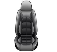 ZHANFEIS para Kia para Rio Accesorios Automóviles Detalles Interiores Funda Universal Cuero PU Asiento Automóvil Fundas Asientos Coche Universales(F Black Gray 5 Seat)