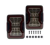 ZHANFEIS Piloto Posterior Para Jeep Para Wrangler JK 2007-2018 LED Parachoques Trasero Luces Traseras Dinámicas Freno(Smoke lens)