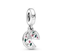 ZHANGCHEN 925 Sterling Silver Bead Passion For Pizza Pendant Charm Fit Fashion Women Pan Bracelet Bangle Gift DIY Jewelry