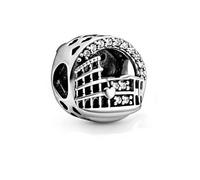 ZHANGCHEN Ajuement Original Pandora Charm Pulseras 925 Plata Erling Roma Coliseo encantos calados Cuentas Mujeres joyería DIY