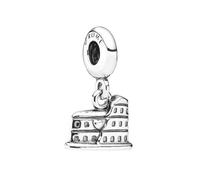 ZHANGCHEN Plata de Ley 925, colgante de Coliseo con cuentas romanas, encanto apto para mujeres de moda, pulsera Pandora, brazalete, regalo, joyería Diy