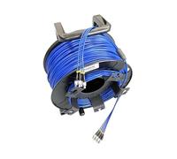 ZHANGGH Cable de conexión blindado de 50m 4/6/8 núcleos con Carrete PCD235 LC SC FC A SM PVC DVI Conector Impermeable Puente de Fibra óptica monomodo(LC-LC,4C Jumper NO Reel)