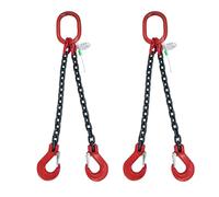 ZHANGGL Abrazadera Vertical para Placas, Cadenas de elevación con Marcado estándar, eslingas de Cadena de Acero al manganeso G80 de 2 vías, eslingas de Cadena industriales de al