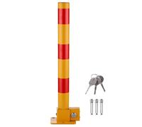 ZHANGGL Bolardo de estacionamiento Plegable con elevación y Bloqueo automático para plazas de Aparcamiento, Poste de Seguridad Reflectante de Acero para aparcamientos privados.