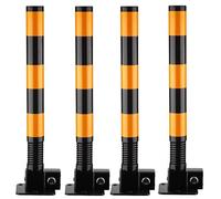 ZHANGGL Bolardo de Seguridad, bolardo de Bloqueo de Plaza de Aparcamiento, Poste demarcador de tráfico, Poste de Resorte con Bandas Reflectantes, Poste de tráfico de Barrera de s