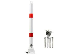 ZHANGGL Bolardo de Seguridad Plegable de Acero, Bloqueo de Plaza de Aparcamiento, Barrera de Aparcamiento con Cerradura y Reflectante, Columna de Advertencia de Seguridad, Postes