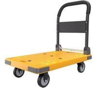 ZHANGGL Carretilla de Mano Robusta - Carro Plegable portátil con Ruedas giratorias para mudanzas, Oficina, almacén y Uso doméstico - Carro de Plataforma versátil para un transpor