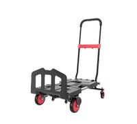 ZHANGGL Carretilla de mudanza, Carretilla de Mano Plegable de Plataforma Plana, Remolque doméstico, Carrito de Compras, transportador Comercial portátil, Carrito para Sacos