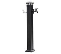 ZHANGGL Freestanding Garden Water Column Outdoor Solar Lamp Column, Anti-Freezing Aluminum Alloy Floor Mounted Water Tap, Courtyard Faucet Post Metal Water Fountain YarGold C He