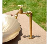 ZHANGGL Garden Water Column,Made of Copper Cylindrical Vertical Garden Water Column,Stainless Steel Garden Faucet,Water Column with Faucet,Freeze Proof Outdoor Faucet,Garden wate