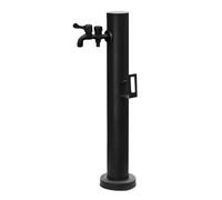 ZHANGGL Garden Water Column,Stainless Steel Outdoor Garden Faucet Post, Freestanding Hose Holder Stand with Faucet, Vertical Garden Water Column, Floor Mounted Water Feature Foun