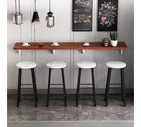 ZHANGGL Mesa Plegable de Pared con alas abatibles - Mesa de Comedor de Madera Que Ahorra Espacio para Cocina, Bar y Tienda de té con Leche - Diseño Largo y Estrecho, Elegante y f
