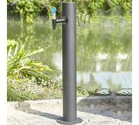 ZHANGGL Outdoor Faucet Water Column Stainless Steel Pillars with Base, Freestanding Hose Stand Freeze Proof Outside, Vertical Garden Water Column, Fountain for a Beautiful Garden