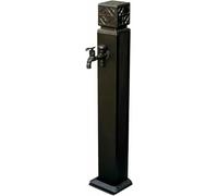 ZHANGGL Outdoor Stainless Aluminum Water Column Garden Water Tap, Double Outlet Garden Tap, Garden Decorative Water Column, for Irrigation and Washing