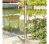 ZHANGGL Outdoor Vertical Cylindrical Garden Water Column,304 Stainless Steel Freestanding Hose Stand Floor Mount Water Tap Yard Decorative Hydrant Anti-Freeze Water FEA(C Style 8