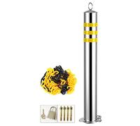 ZHANGGL Poste de bolardo, Barrera de Entrada con Cadena y Pernos de expansión, bolardo para estacionamientos, Bloqueo de áreas y Dispositivos de estacionamiento (76 x 650 mm)