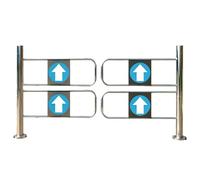 ZHANGGL Puerta batiente automática con Cierre automático y Resorte. Puerta de Seguridad de Acero Inoxidable de una vía para almacenes y Tiendas. Puerta de Entrada Industrial Dura