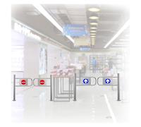 ZHANGGL Puerta batiente Manual de Acero Inoxidable para Tiendas y supermercados: solución de Entrada/Salida Duradera, fácil Acceso para Parques Infantiles y Zonas de Mucho tránsi