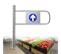 ZHANGGL Puerta batiente metálica de Cierre automático - Puerta de Seguridad unidireccional para Entrada de supermercados y Acceso a almacenes - Muelle Integrado para un Control d