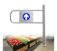 ZHANGGL Puerta batiente metálica de Cierre automático - Puerta unidireccional para Entrada de supermercados y Acceso a almacenes - Muelle Integrado para un Control de tráfico seg