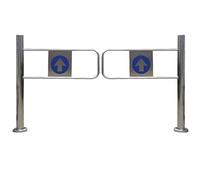 ZHANGGL Puerta de Seguridad automática de Acero Inoxidable de una Sola Hoja para supermercados, Parques Infantiles y centros comerciales. Duradera y Segura. Acabado Plateado. 80