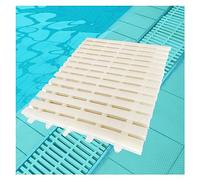 ZHANGGL Rejilla de Drenaje para Piscina, Protector de canaleta de plástico ABS, Rejilla de Drenaje empalmada Desmontable, Salida de Drenaje Interior/Exterior (Color: Blanco, Tama