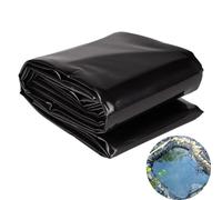 ZHANGGL Revestimiento para Estanque de 5 x 15 m, Color Negro, Material Flexible y Duradero, fácil de Cortar y Resistente a los Rayos UV, Ideal para Peces o koi con Base de Cascada, Fuentes y Jardine