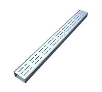 ZHANGGL Sistema de Drenaje Lineal pequeño de Acero Inoxidable 304, Canal de Drenaje en Forma de U para Balcones, Zanja de Rejilla para aceras con Tapas para Entrada de jardín ext