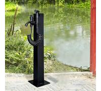 ZHANGGL Square Water Column Frost Outdoor Faucet Garden Water TapStanding Hose Stand with Faucet & Spray Gun for Patio and Lawn Irrigation/Height: 60Cm/23.6In
