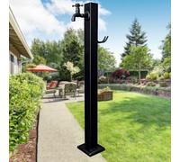 ZHANGGL Stainless Steel Garden Water Column - 95cm Vertical Faucet Extender, Outdoor Antifreeze Water Fountain Post for Irrigation, Car Wash & Watering (Black)