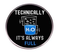 zhanghaoran Technically It's Always Full Button Pins Believe in Science - Alfileres esmaltados divertidos para química y solapa, accesorios para bolsas, alfileres de cuello de ciencia, regalo de