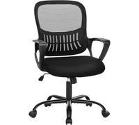 ZhangHY Chaise De Bureau Chaise Pivotante En Maille Avec Ruletas Accoudoirs Réversibles Soutien Lombaire Confortable Adapté Au Bureau À Domicile