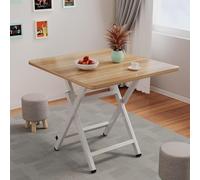 ZhangHY Mesa de comedor plegable, mesa cuadrada simple para alquiler de casa, exterior, portátil, para comer, mesa pequeña