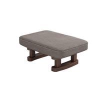 ZhangHY Taburete rectangular pequeño de 41 x 30 x 18 cm, reposapiés tapizado, patas de madera, mesa de café, sofá, habitación de invitados, mesita de noche, hospitalidad, sala de té, estilo rústico