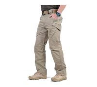 ZHANGHY Waterproof Trousers for Men Outdoor Casual Quick Dry Lightweight Elasticated Cargo Pants for Fishing Golf Walking Running Hiking Workwear, D, M