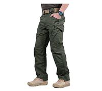 ZHANGHY Waterproof Trousers for Men Outdoor Casual Quick Dry Lightweight Elasticated Cargo Pants for Fishing Golf Walking Running Hiking Workwear, A, M