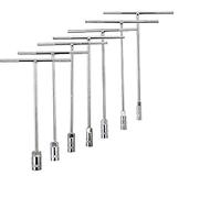 ZhangJJJJJJJ Juego de 7 llaves de tubo de barra en T, llave hexagonal larga, juego de llaves de mango en T, 8 mm, 10 mm, 12 mm, 13 mm, 14 mm, 17 mm, 19 mm