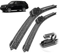 ZhangJW Escobilla limpiaparabrisas para Land Rover Range Rover Sport 2005-2013 - Kit de Alto Rendimiento, Visibilidad Superior en Carretera, Delanteras-Juego de 2 Escobillas