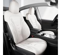 ZhangJW Juego Completo de Fundas de Asiento de Coche para Tesla Model 3 Highland 2024 2025 para 5 Asientos, Delanteros y Traseros, Piel de Primera Calidad