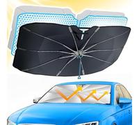 ZhangJW Parasol Coche Delantero para Suzuki Grand Vitara 2007-2015, Parasol Plegable Coche con Barra Ajustable,Paraguas Parasol Coche Parabrisas Anti UV Rayos 140 * 79cm