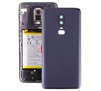 Zhangl Repuesto OnePlus Tapa Trasera de batería esmerilada con Lente de cámara for OnePlus 6 Repuesto OnePlus (Color : Black)