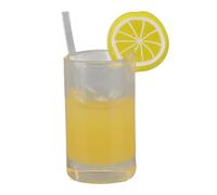 Zhangpu 20 Piezas de Jugo de Taza de Limonada para Casa de Muñecas, Juego de Jugo de Taza en Miniatura de Resina, Mini de Limón Lindo para Casa de Muñecas