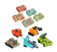 Zhangpu 5 Piezas Número Acción Figura de Robot Juguetes Juguete Educativo Construcción Bloque Rompecabezas Vehículo Plástico Coche Figuras de Juego para Niños (0-4)