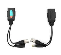 Zhangpu Balun de Vídeo HD de 8 MP Pasivo Coaxial para Transceptor AHD/CVI/TVI/CVBS, Potencia Duradera + Transmisor de par Trenzado de Vídeo para Cámaras Analógicas, 1 par