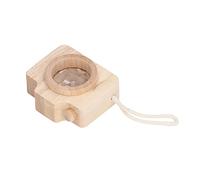 Zhangpu Cámara única Estilo Abeja Ojo Prisma Lente Juguete Aprendizaje Juego Imaginación para Niños (Color Madera)