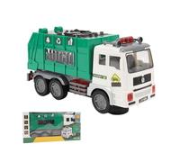 Zhangpu Camión de Basura de Juguete, Vehículo de Basura con Luz y Sonidos, Modelo de Camión Eléctrico Fundido a Presión, Juguete para 3 4 5 6 Años