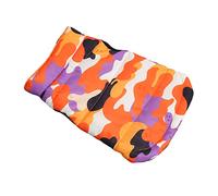 Zhangpu Chaleco para Mascotas de Halloween, Suave, Transpirable, Cálido, Abrigo de Invierno para Perros, Patrón de Fantasma Reversible para Fiestas de Halloween, Poliéster de Viaje (M)